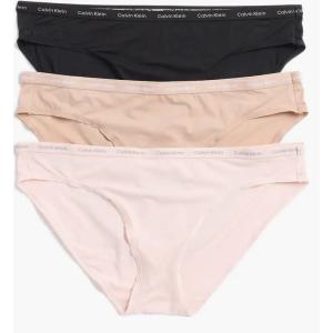 imageCalvin Klein Womens Luxe Comfort Micro Stretch Bikini Panties 3 PackBlackCedarCrystal Pink