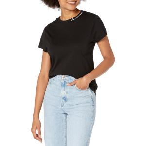 imageCalvin Klein Womens Minimal Logo Short Sleeve Fashion Tee ShirtBlack