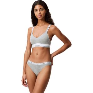 imageCalvin Klein Womens Modern Cotton Lightly Lined BraletteGrey Heather