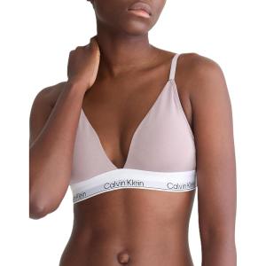 imageCalvin Klein Womens Modern Cotton Lightly Lined Triangle Wireless BralettePink