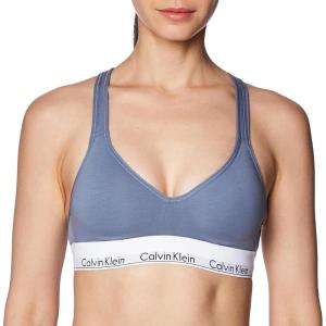 imageCalvin Klein Womens Modern Cotton Lightly Lined Wireless BraletteFlint Stone