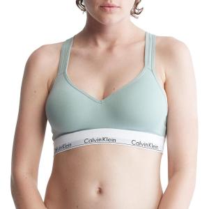 imageCalvin Klein Womens Modern Cotton Lightly Lined Wireless BraletteSage Meadow