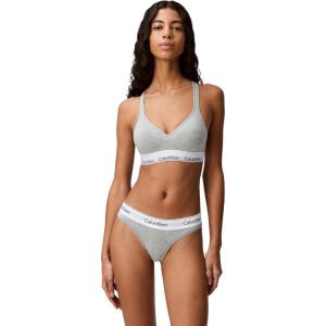imageCalvin Klein Womens Modern Cotton ThongPantyGrey Heather