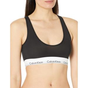 imageCalvin Klein Womens Modern Cotton Unlined Wireless BraletteBlack Longline