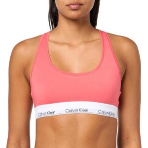 imageCalvin Klein Womens Modern Cotton Unlined Wireless BraletteCalypso Coral