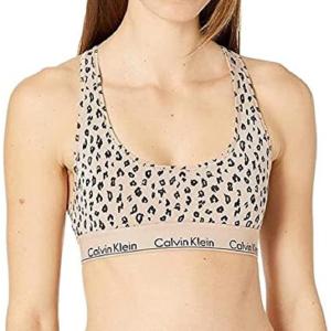 imageCalvin Klein Womens Modern Cotton Unlined Wireless BraletteSavannah Cheetahcedar