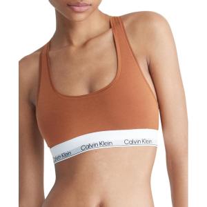 imageCalvin Klein Womens Modern Cotton Unlined Wireless BraletteWarm Bronze