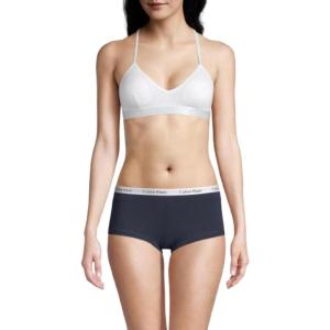imageCalvin Klein Womens Motive Cotton Lightly Lined Bralette BraWhite