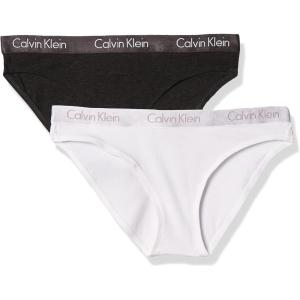 imageCalvin Klein Womens Motive Cotton Multipack Bikini PantyCharcoalWhite