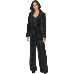 imageCalvin Klein Womens One Button Lux BlazerBlack