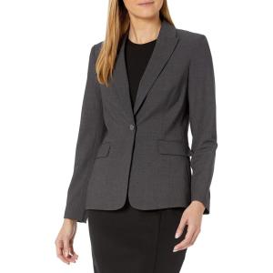 imageCalvin Klein Womens One Button Lux BlazerCharcoal
