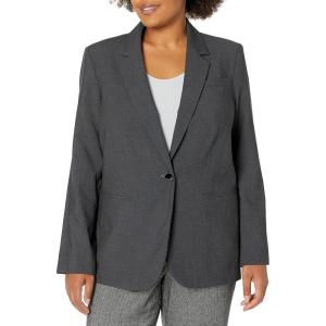 imageCalvin Klein Womens One Button Lux BlazerGrey