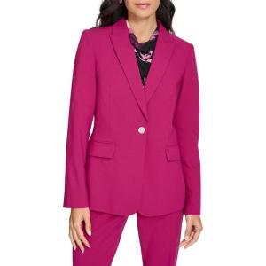 imageCalvin Klein Womens One Button Lux BlazerMulberry