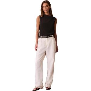 imageCalvin Klein Womens Satin High Neck Tank TopBlack