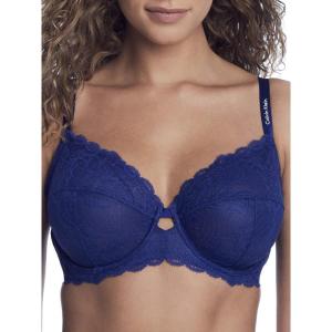 imageCalvin Klein Womens Seductive Comfort Unlined Lace BraSpace Blue