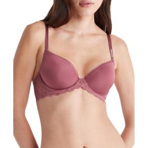 imageCalvin Klein Womens Seductive Comfort with Lace Demi BraCrushed Berry