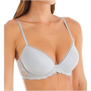 imageCalvin Klein Womens Seductive Comfort with Lace Demi BraJet Grey