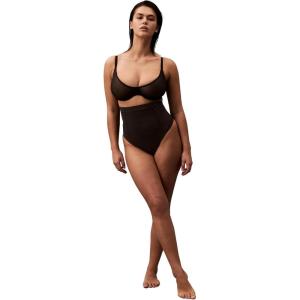 imageCalvin Klein Womens Shapewear Secure Sculpt HighWaist Thong PantyBlack