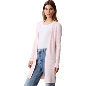 imageCalvin Klein Womens Smooth Cotton Rib Sweater DusterPearl