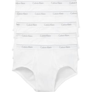 imageCalvin Klein underwear Mens Cotton Classic Fit 4Pack Briefs5 White