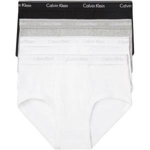 imageCalvin Klein underwear Mens Cotton Classic Fit 4Pack BriefsGreyWhiteBlack