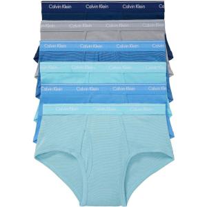 imageCalvin Klein underwear Mens Cotton Classic Fit 4Pack BriefsLake Crest Blue  Copenhagen Blue Stripe  Copenhagen Blue  Silk Blue Stripe  Silk Blue  Blue Marin