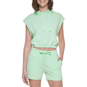 imageCalvin Klein womens Jeans Sleeveless Pullover HoodieMint Foam