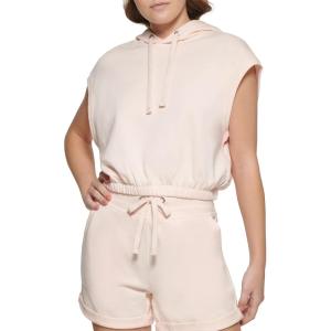 imageCalvin Klein womens Jeans Sleeveless Pullover HoodiePeach Ice