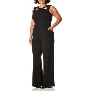imageCalvin Klein womens Sleeveless Jumpsuit With Cut OutsBlack