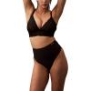 imageCalvin Klein Womens Shapewear Second Skin Smoothing HighWaist Thong PantyBlack