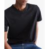 imageCalvin Klein Mens Smooth Cotton Solid VNeck TShirtBlack Beauty