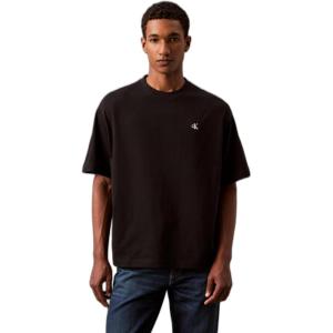 imageCalvin Klein Mens Relaxed Fit Monogram Logo Crewneck TShirtCk Black