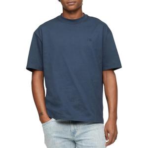 imageCalvin Klein Mens Relaxed Fit Monogram Logo Crewneck TShirtInk