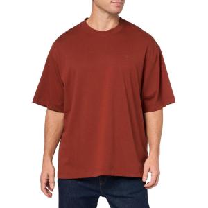 imageCalvin Klein Mens Relaxed Fit Monogram Logo Crewneck TShirtRoasted Russet