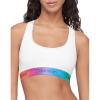 imageCalvin Klein Womens Pride Modern Cotton BraletteWhitegradient Rainbow