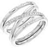 imageCalvin Klein Womens Ring Sleek Silhouette with Crystal Settings  Elegant MinimalismInner circumference 52