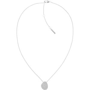 imageCalvin Klein Womens Stainless Steel Necklace with Crystals Sculptural Silhouette with DualSided DesignStandard