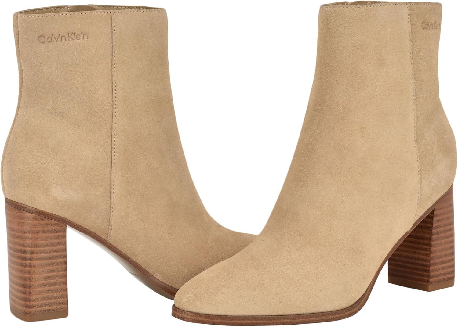imageCalvin Klein Womens Dezzi Ankle BootLight Natural Suede 110