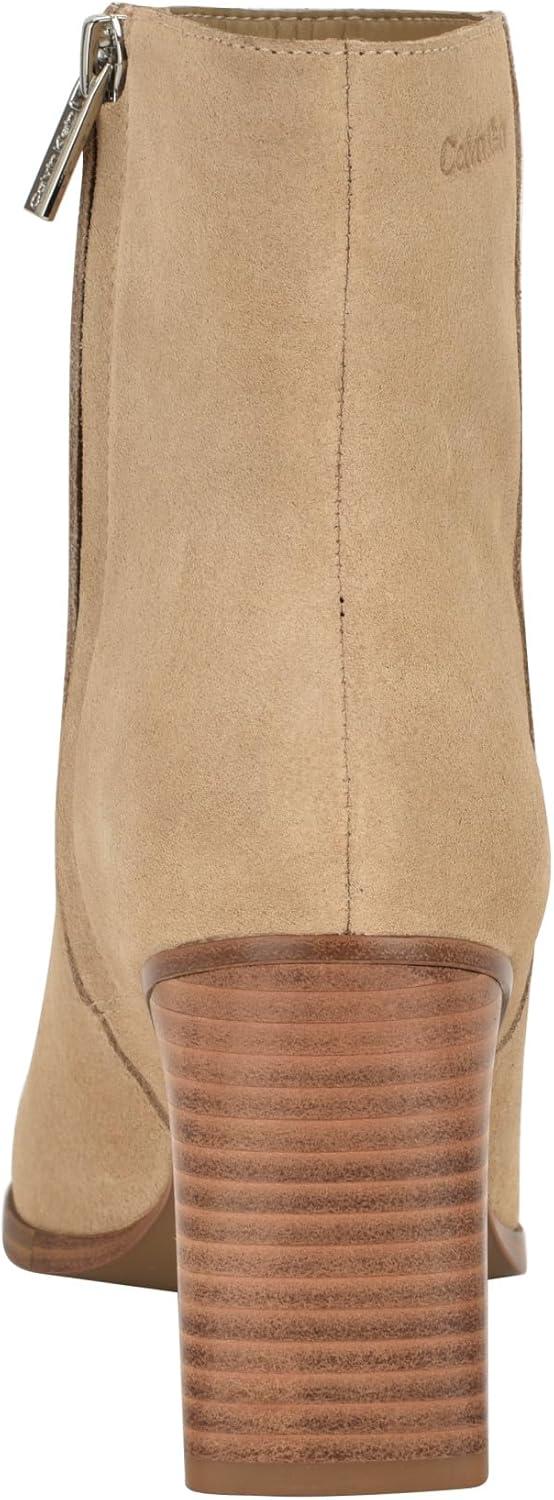 imageCalvin Klein Womens Dezzi Ankle BootLight Natural Suede 110