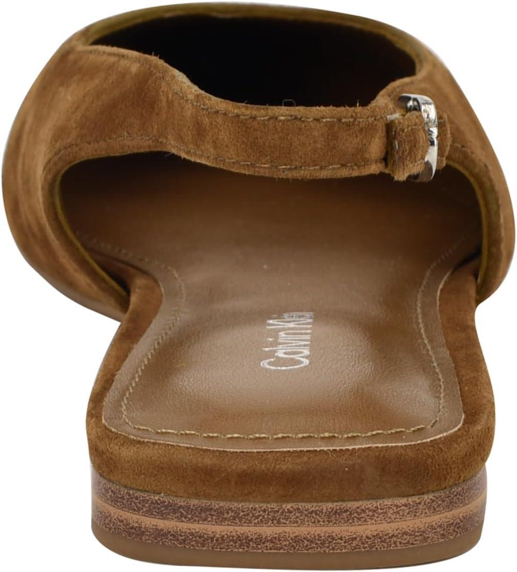 imageCalvin Klein Womens Galiana Ballet FlatDark Natural Suede 122