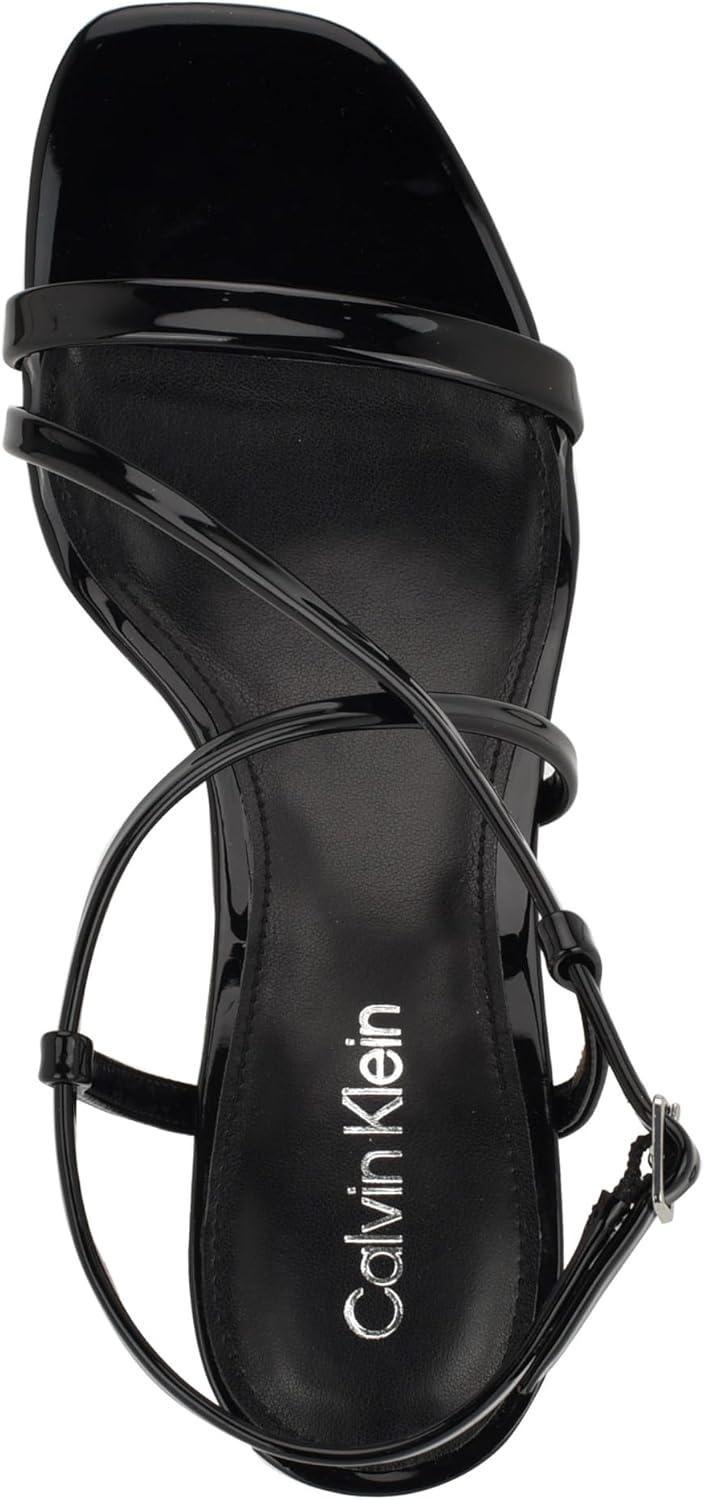 imageCalvin Klein Womens Ishaya Heeled SandalBlack Patent 002