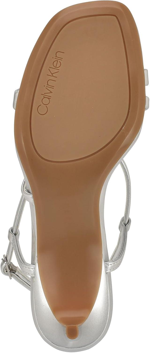 imageCalvin Klein Womens Ishaya Heeled SandalSilver 040