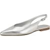 imageCalvin Klein Womens Galiana Ballet FlatSilver Metallic Leather 040