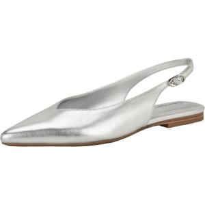 imageCalvin Klein Womens Galiana Ballet FlatSilver Metallic Leather 040