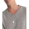 imageCalvin Klein Metallic Waves Dog Tag Necklace Collection for Men  Stainless Steel Lobster Closure  Elegant Everyday Wear  Fashion Accessory Gift for HimSilver