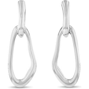 imageCalvin Klein Womens Jewelry  CK Statement Links Medium Dangle Earrings  Stainless Steel  Contemporary Fashion for Everyday Wear  Gift for HerSilver