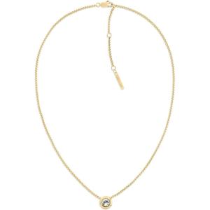 imageCalvin Klein Womens Twisted Bezel Solitaire Pendant Necklace Stainless Steel with Elegant Curved and Twisted Design  Accessory for any Occasion  Gift for HerGold Plated