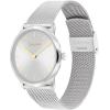 imageCalvin Klein Exceptional  Womens and Mens 2H Quartz Watch Stainless Steel with Mesh Bracelet  Water Resistant 3 ATM30 Meters  Trendy CK Watches for Him and Her  37 mmSilver