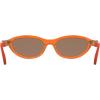 imageCalvin Klein Jeans Womens Sunglasses CKJ25618S  Transparent Orange with Solid Brown Lens