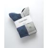 imageCalvin Klein Mens Dress Crew NonBinding Cotton Socks 6PackBlue Assorted